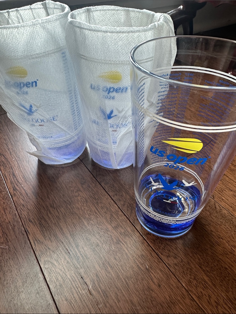 US Open 2026 set of 2 Grey Goose Honeydeuce Plastic Cups